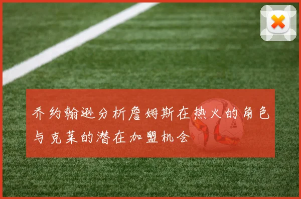 乔约翰逊分析詹姆斯在热火的角色与克莱的潜在加盟机会